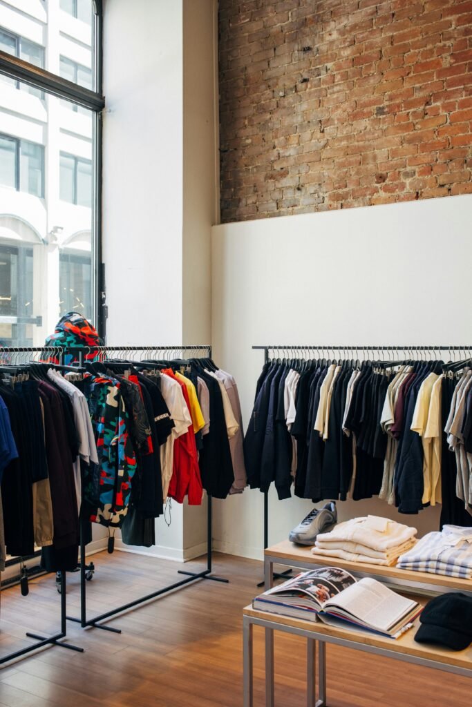 clothing store inside view